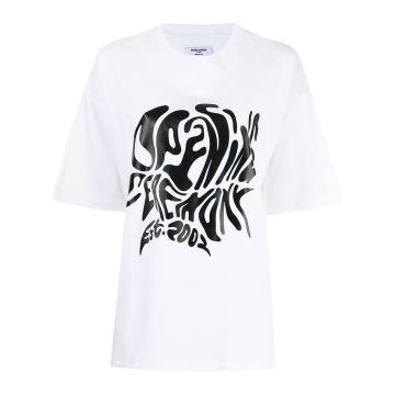melted logo cotton T-shirt