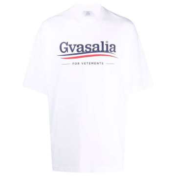 Gvasalia logo-print T-shirt