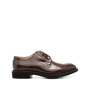 polished-leather derby shoes
