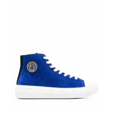 Greca high-top lace-up sneakers