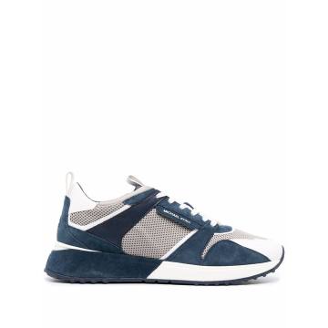 Theo panelled leather trainers