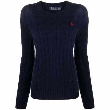 Polo Pony cable-knit jumper