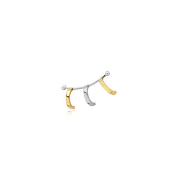 1987 18K White and Yellow Gold Ear Cuff