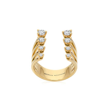 Dots 18K Yellow Gold Diamond Ring