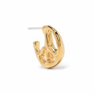 PEACE EARRING GOLD NO COLOR