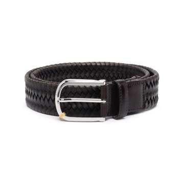 buckled braided belt