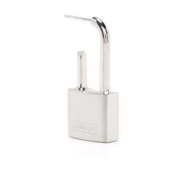 SMALL PADLOCK EARRING SILVER NO COLOR
