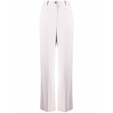 high-waisted trousers
