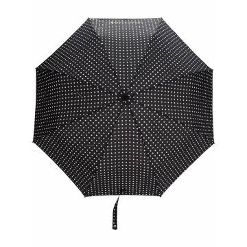 AYR Black x White Polka Dot Automatic Telescopic Umbrella | ACC-027