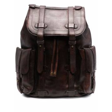 pebble leather backpack