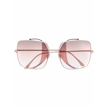 oversized-frame tinted sunglasses