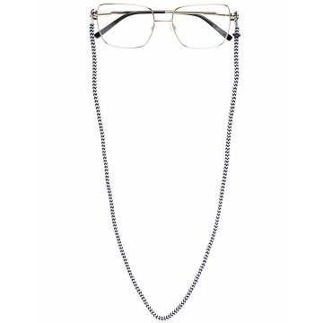 neck-strap square-frame glasses