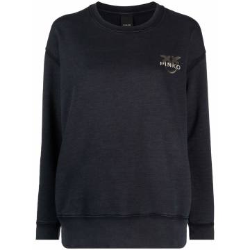 embroidered-logo sweater