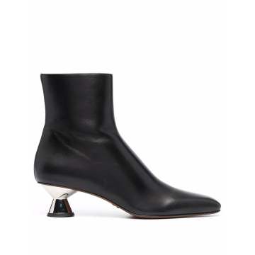 sculpted-heel ankle boots