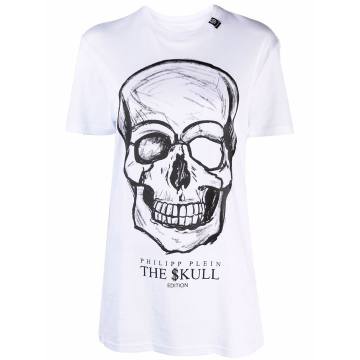 Skull logo crew-neck T-shirt