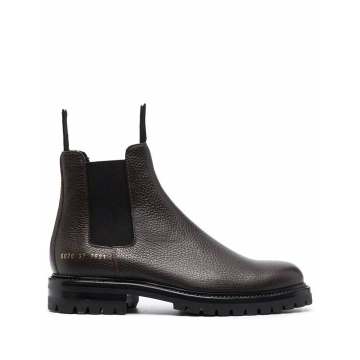 slip-on leather Chelsea boots