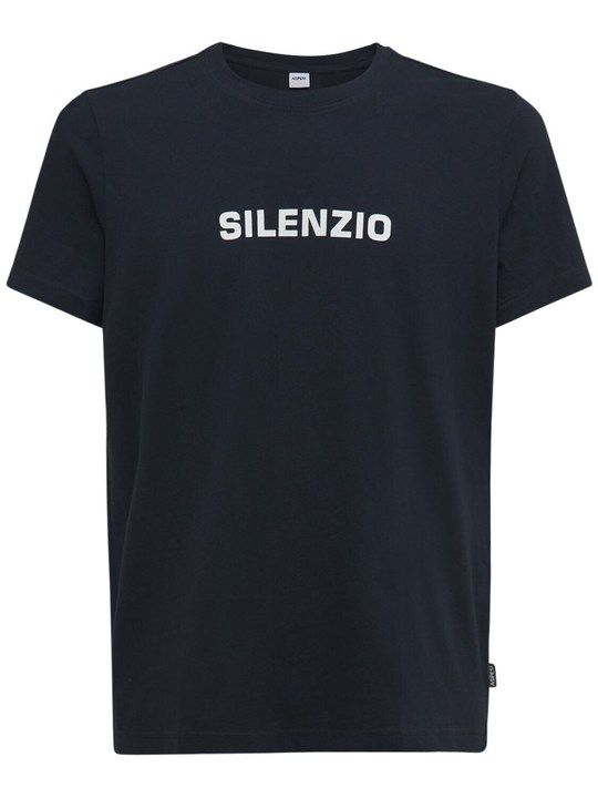SILENZIO印花棉质T恤展示图