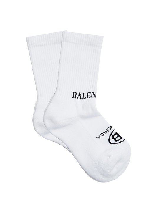 Logo-jacquard cotton-blend socks展示图