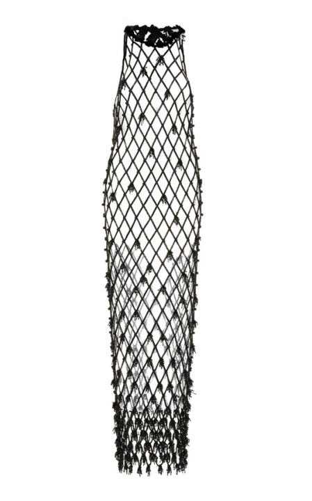 Embellished Fishnet Midi Dress展示图