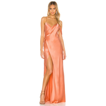 X REVOLVE Strappy Cowl Wrap Gown