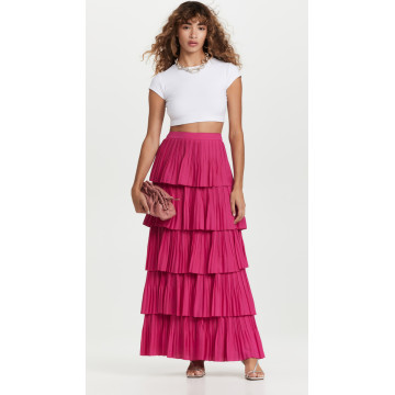 粉色裥褶 Cancan 半身裙