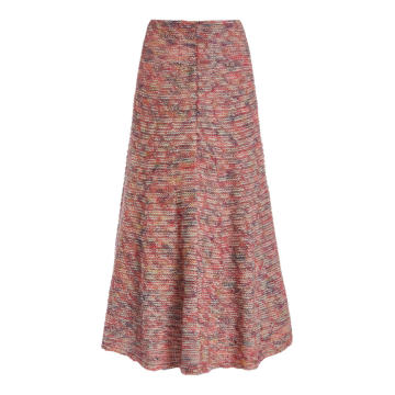 Egan Cashmere-Wool Midi Skirt