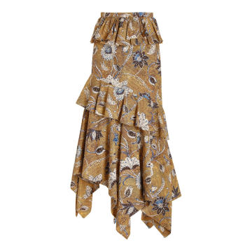 Ivette Cotton Midi Skirt