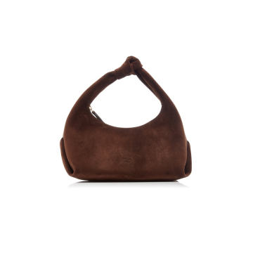 Small Beatrice Suede Calfskin Top Handle Bag