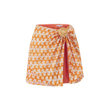 Envelope Knitted Mini Skirt