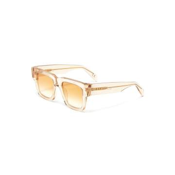 'Mega Beata' Transparent Frame Sunglasses