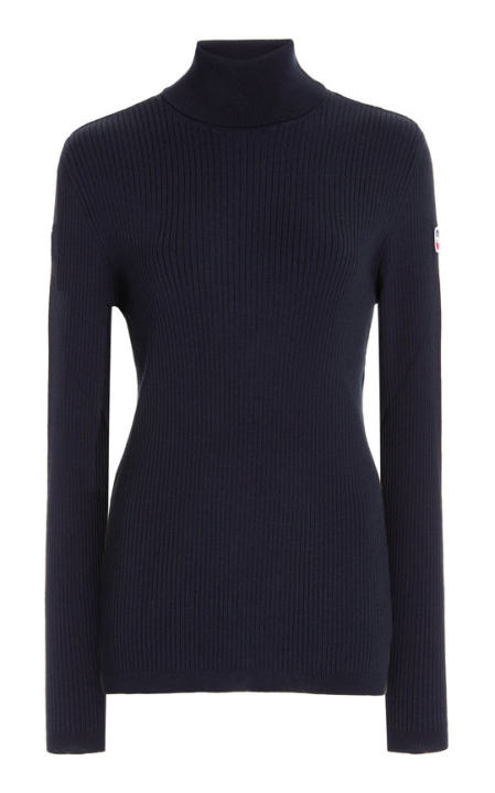 Ancelle Ribbed-Knit Turtleneck Top展示图