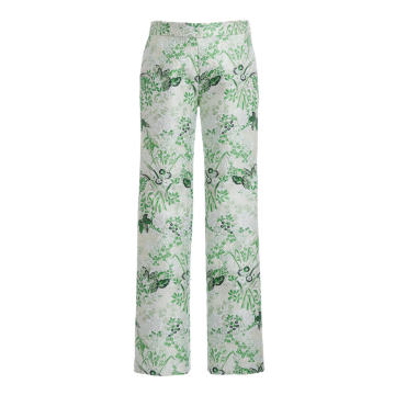 Floral Jacquard Pants