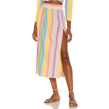 Leah Shimmer Midi Skirt