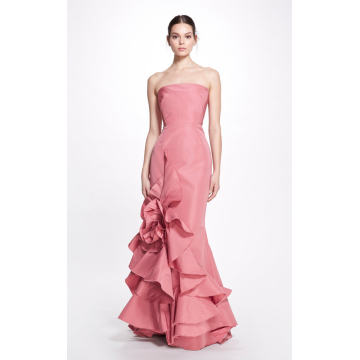 Strapless Faille Gown