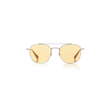 Mandeville Round-Frame Metal Sunglasses