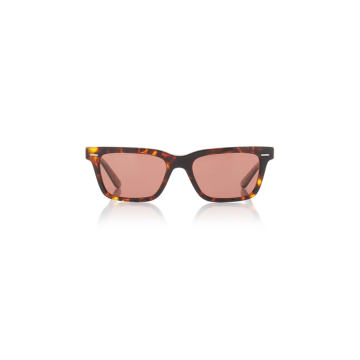 BA CC Square-Frame Tortoiseshell Acetate Sunglasses