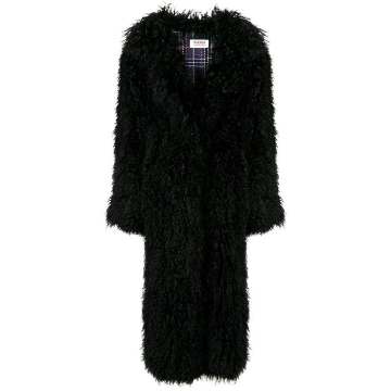 lamb fur overcoat