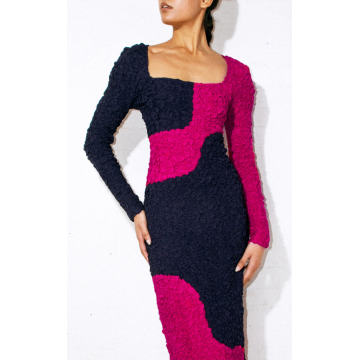 Amy Colorblocked Midi Dress