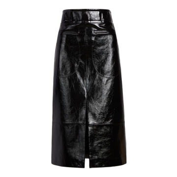 Freya Leather Midi Skirt