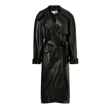 Bonsai Faux-Leather Trench Coat