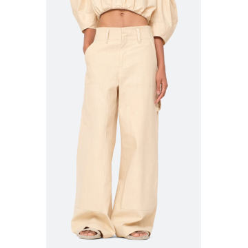 Sia Patched Low-Rise Wide-Leg Pants