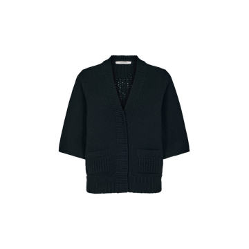 Bold Silhouettes Wool-Cashmere Cardigan