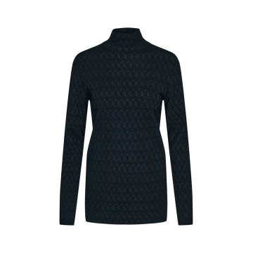 Sleek Graphics Wool-Blend Sweater