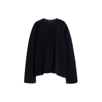 Wool-Cashmere Cape Sweater