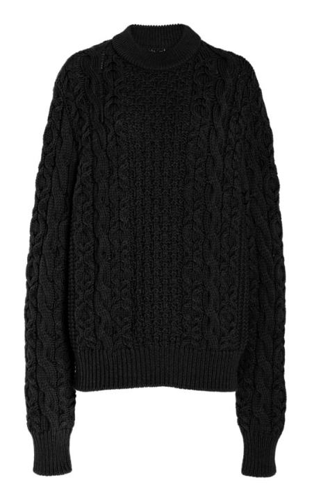 Chunky Cableknit Wool Sweater展示图