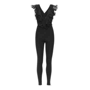 Jumpsuit Heavy Jersey with Frill