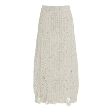 Saabu Wool-Blend Midi Skirt