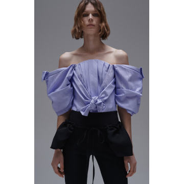 Marion Off-The-Shoulder Pleated Bustier