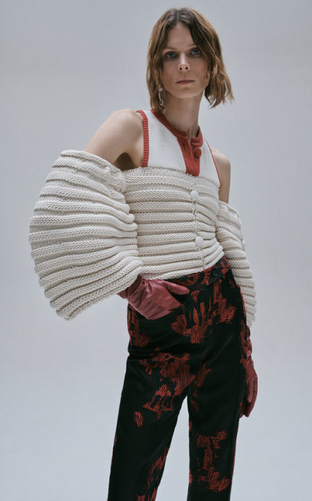 Orlan Layered Look Cotton-Blend Sweater展示图