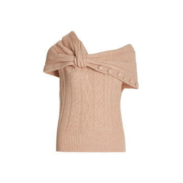 Marlon Knot Detail Wool-Blend Sweater